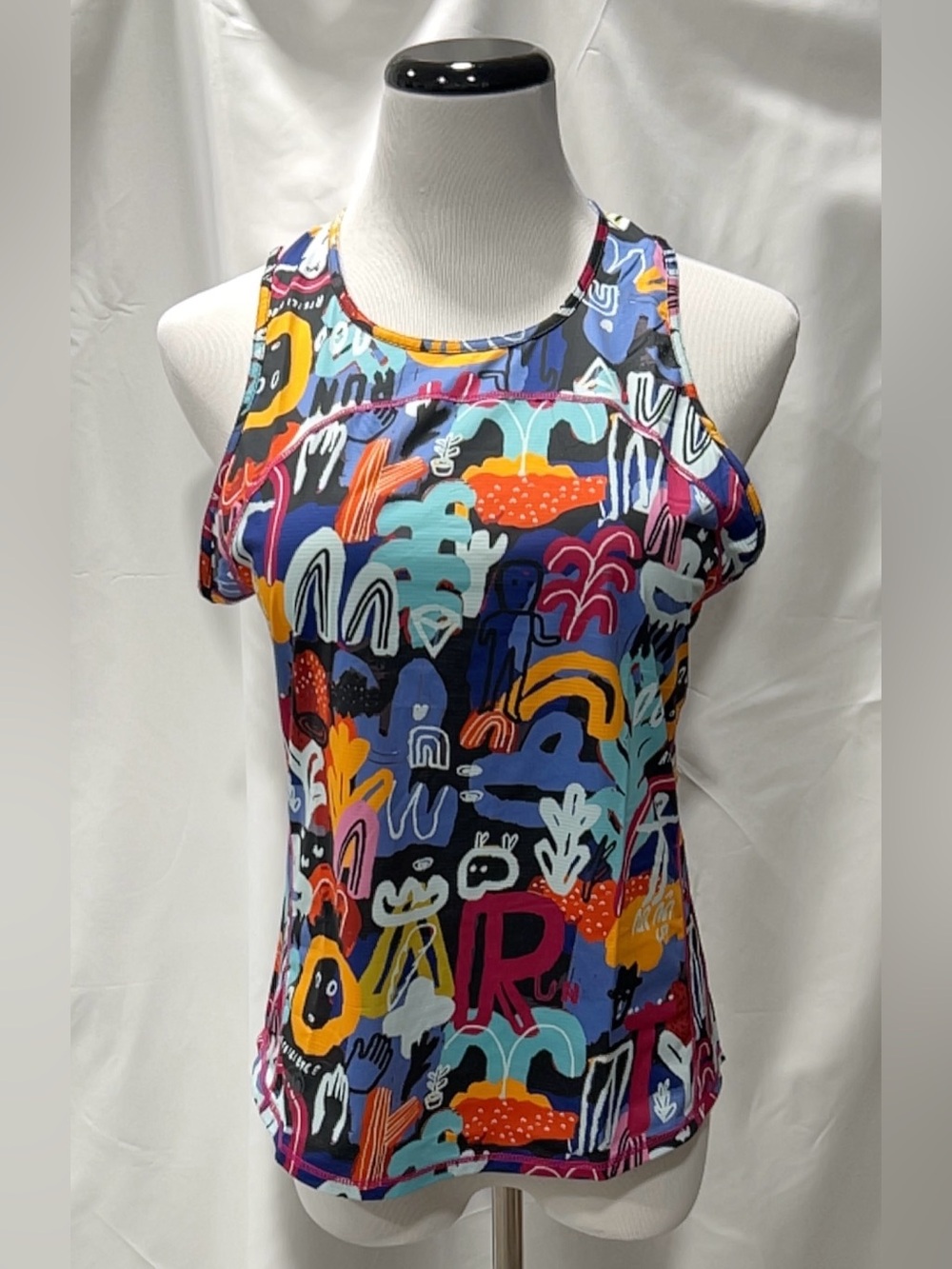 Janji Womens Helio Tech Tank Mt Merap Multicolor Size Small Running Top